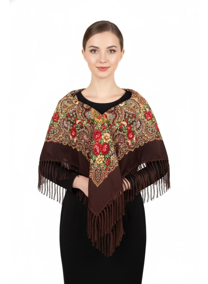 Bidani Brown Royal Heritage Shawl